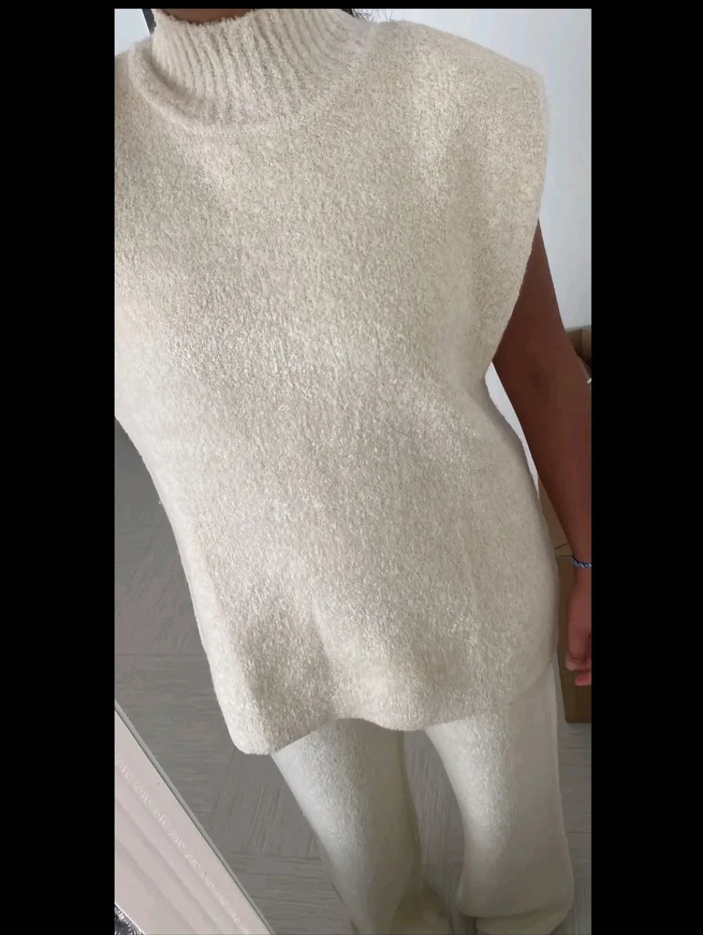 Zara Set 2 pc Vest and Wide Pants Size S